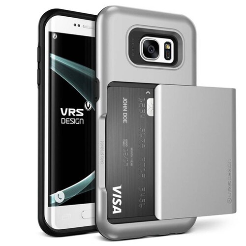 Funda VRS Damda Glide para Samsung S7 Edge Plata