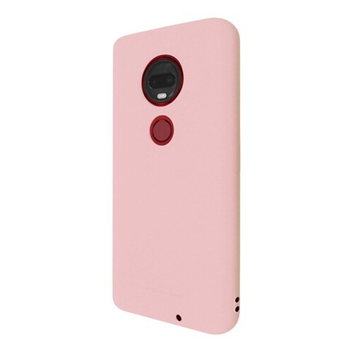 Funda Case de Silicon Suave Protector Acabado Mate para Motorola G7 | G7 Plus Rosa