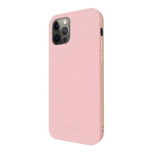 Funda Case de Silicon Suave Protector Acabado Mate para Apple iPhone 12 Pro Rosa