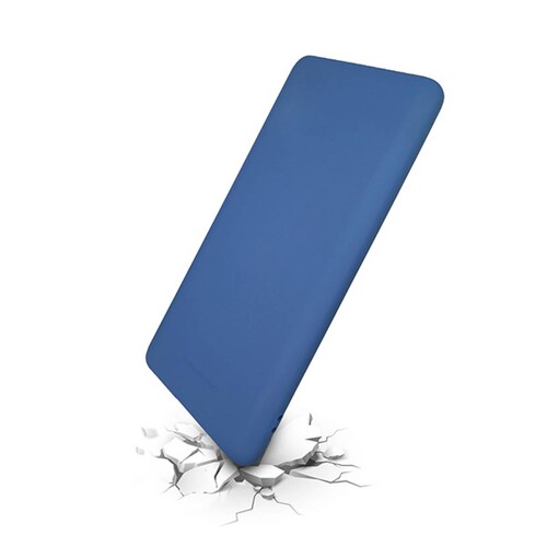 Funda Case de Silicon Suave Protector Acabado Mate para Motorola One Zoom Azul