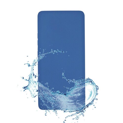 Funda Case de Silicon Suave Protector Acabado Mate para Motorola One Zoom Azul