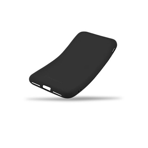 Funda Case de Silicon Suave Protector Acabado Mate para Motorola One Zoom Negro