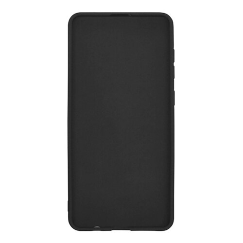 Funda Case de Silicon Suave Protector Acabado Mate para Motorola One Zoom Negro