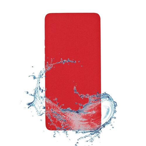 Funda Case de Silicon Suave Protector Acabado Mate para Motorola One Vision Rojo