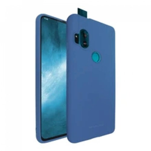 Funda Molan Cano Case De Silicon Suave Para Motorola Moto One Hyper Azul