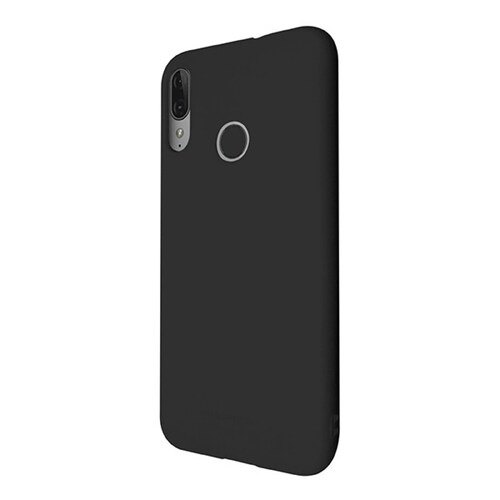 Funda Molan Cano Para Motorola E6 Plus Protector De Silicon Suave Acabado Mate Color Negro