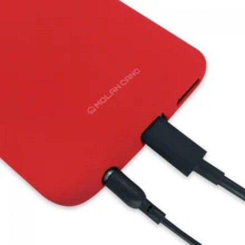 Funda Molan Cano Case De Silicon Suave Para Samsung Galaxy A21s Rojo