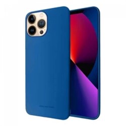 Funda Molan Cano Case De Silicon Suave Para iPhone 13 Pro Max Azul Marino