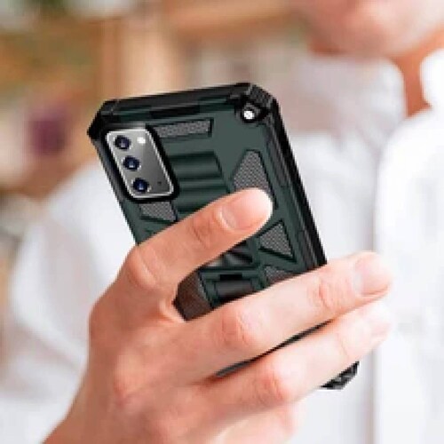 Funda Uso Rudo Rugged Robot Mas Mica 9D Para Huawei Y9 Prime Khaki