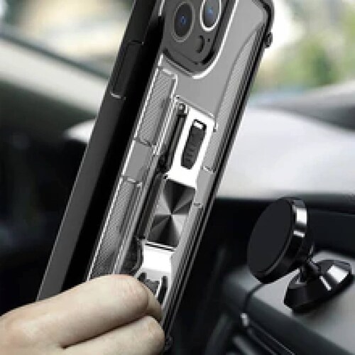 Funda Uso Rudo incorporado con destapador para Iphone 13 Pro Max verde 1pz Mas Mica 9D