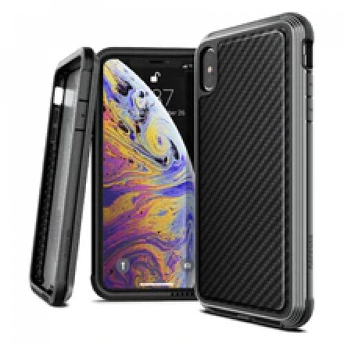 Raptic Defense Lux Funda Uso Rudo con Fibra Carbono Para iPhone XS Max