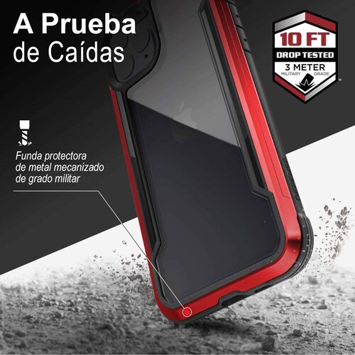 Funda Uso Rudo Aluminio Para Iphone 11 Pro Black Raptic Defense Shield