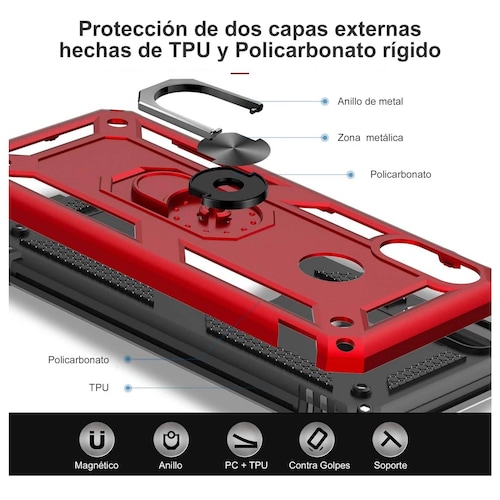 Atti Funda Uso Rudo Con Anillo Para Motorola Moto G31
