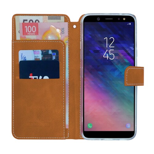 Funda tipo cartera para Samsung Galaxy A23 4G/5G, de piel