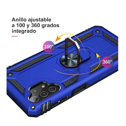Funda Uso Rudo Anillo Para Huawei Nova Y70 Azul