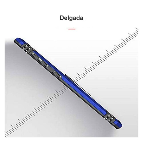 Funda Uso Rudo Anillo Para Huawei Nova Y70 Azul