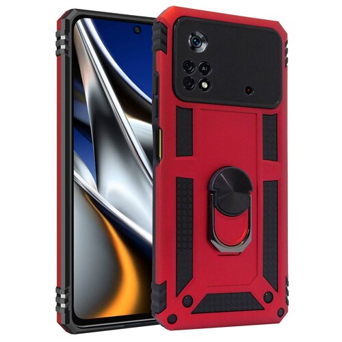 Funda Uso Rudo con Anillo para Poco X4 Pro 5G