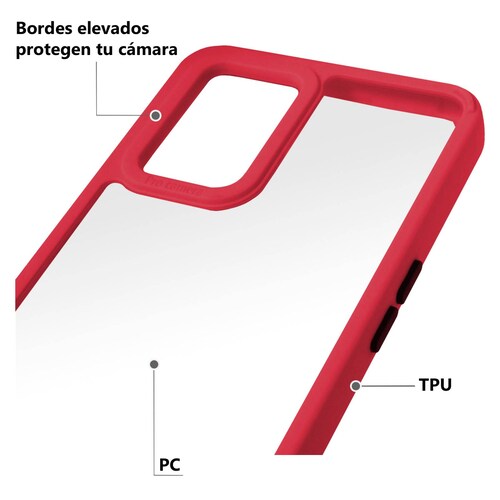 Funda De Acrigel Marco de Color Para Oppo Reno 6 Lite
