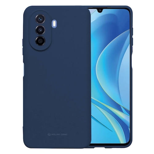 Funda De Silicón Suave Molan Cano Para Huawei Nova Y70 Azul