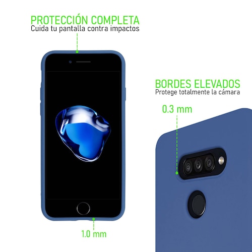 Funda De Silicón Suave Molan Cano Para Huawei Nova Y70 Azul