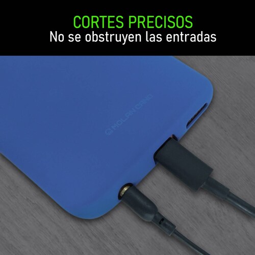 Funda De Silicón Suave Molan Cano Para Huawei Nova Y70 Azul