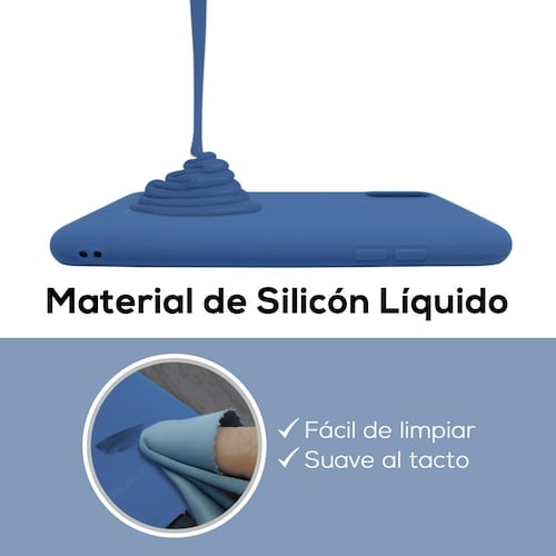 Funda De Silicón Suave Molan Cano Para Huawei Nova Y70 Azul