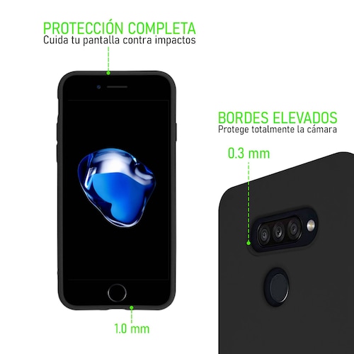 Funda De Silicón Suave Molan Cano Para Oppo Reno 7 5G Negro