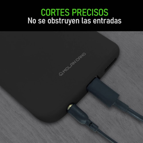 Funda De Silicón Suave Molan Cano Para Oppo Reno 7 5G Negro