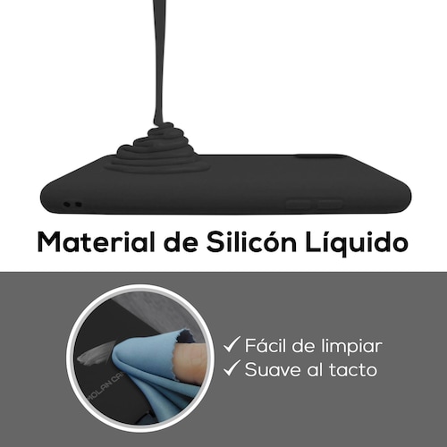 Funda De Silicón Suave Molan Cano Para Oppo Reno 7 5G Negro