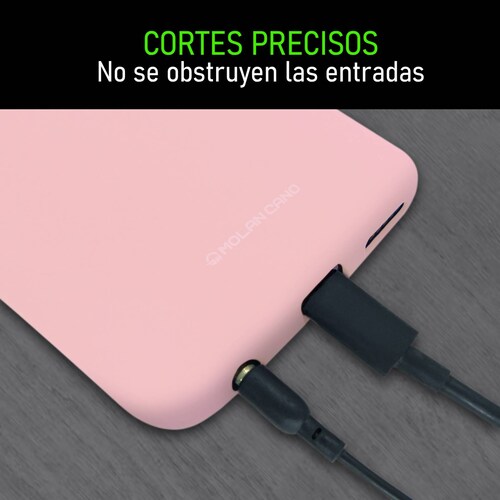 Funda De Silicón Suave Molan Cano Para Oppo Reno 7 5G Rosa