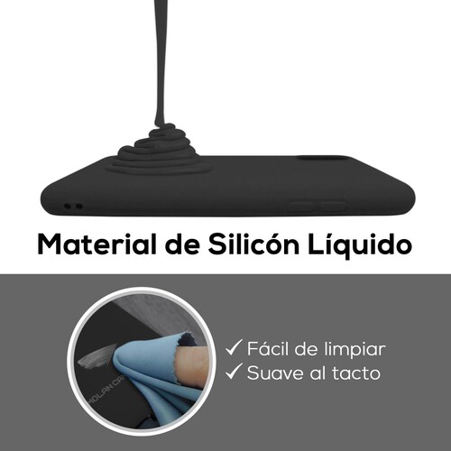 Funda De Silicón Suave Molan Cano Para Vivo Y15s Negro
