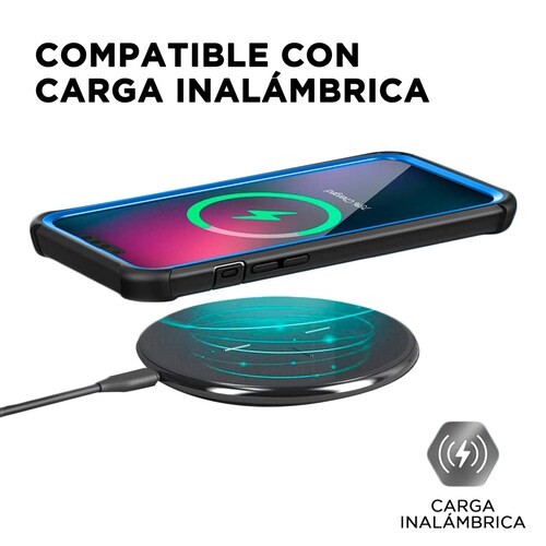 Funda Tough 360 Para iPhone 12/12 Pro Mas Mica 9D Azul