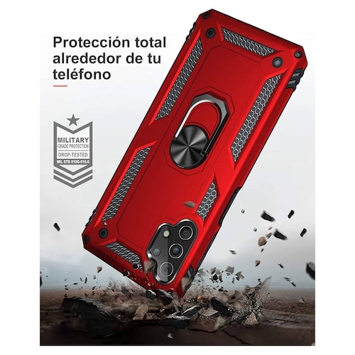 FUNDA Anillo USO RUDO ATTI Para HONOR X8 NEGRO