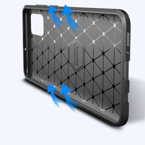 Funda Rugged Carbon Flexible para  Samsung S23 Ultra