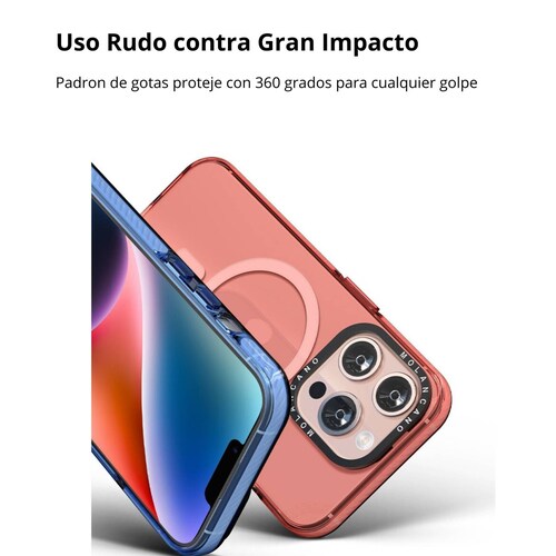 Funda Uso Rudo Silicon Rainbow Magsafe para iPhone 15 Plus