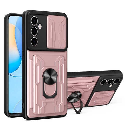 Funda con Anillo y Tarjetero Card Slot Bumper para Samsung A24