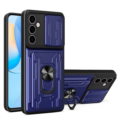 Funda con Anillo y Tarjetero Card Slot Bumper para Samsung A24