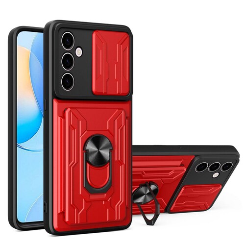Funda con Anillo y Tarjetero Card Slot Bumper para Samsung A24