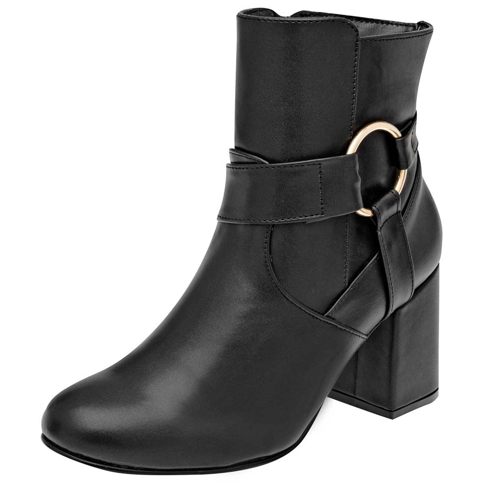 Bota y botin oro rosa 04225 negro 22 al 26 - Sears