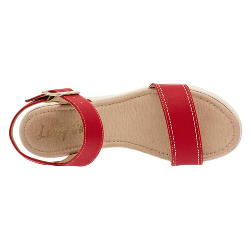 Sandalia Lady one Gr6247 Rojo 22 al 26 sin medios