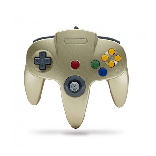 Control para Nintendo 64 N64 Dorado Tecknogame