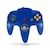 Control para Nintendo 64 N64 Azul Tecknogame