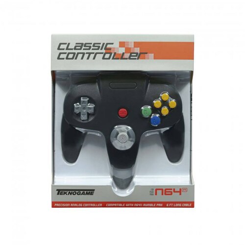Control para Nintendo 64 N64 Negro Tecknogame