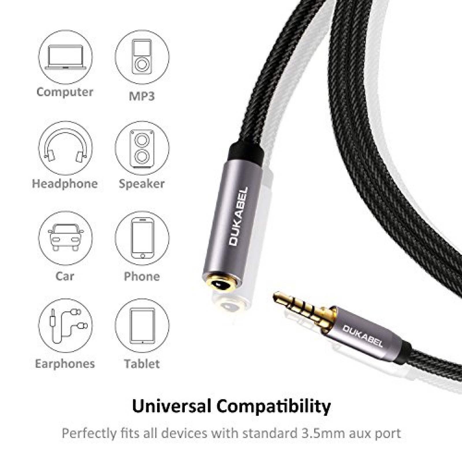 Cable extension para online auriculares