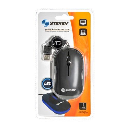Mouse óptico con luz led