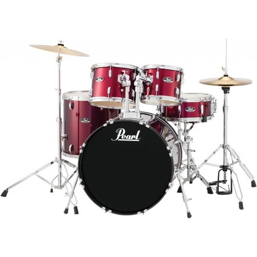 Bateria Roadshow Pearl Con Platillos Banco Baquetas 