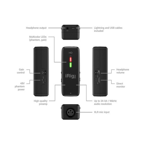 Pre-amp hd dispositivos   IRIG PRE HD 