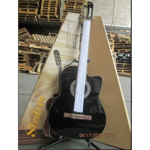 Guitarra Electroacústica cuerdas Nylon EAGS-BK 