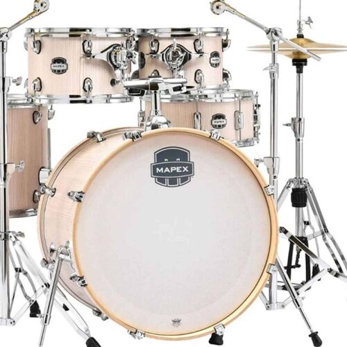 Batería Acustica Mapex Mars 6 Pz. Hardware Color Cromo !! 