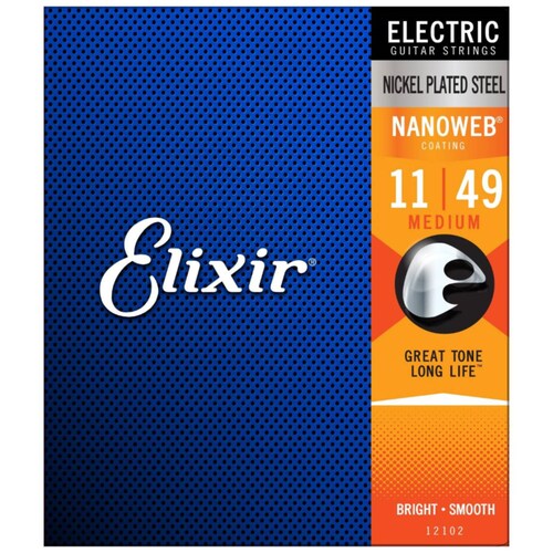 Cuerdas Elixir 12102 Nickel Coating Medium Calibre 011 049